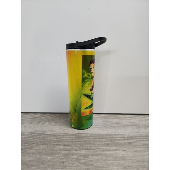 Betty Boop Sublimated 20oz Hogg Custom Skinny Tumbler w/ Straw Stainless Steel - Picture 7 of 15